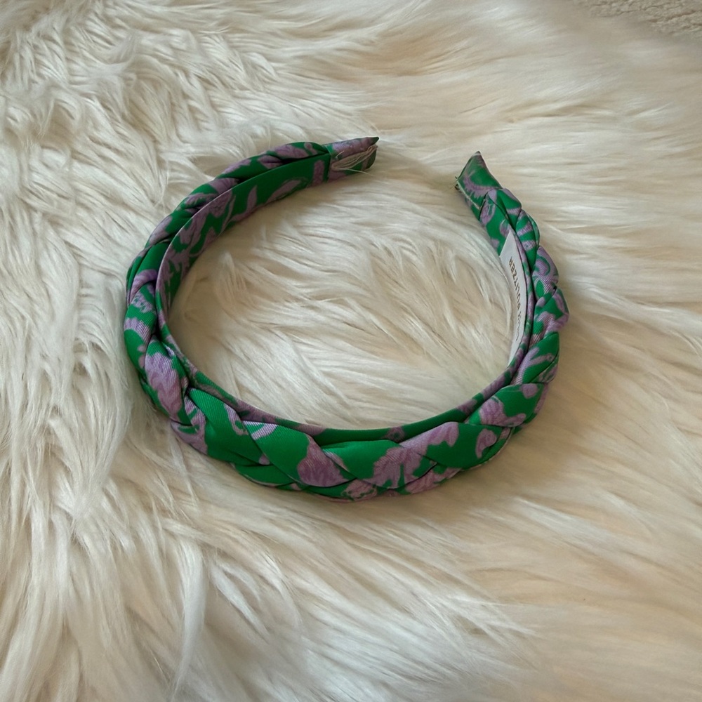 Lilly Pulitzer Green and Purple Salty Sandbar Floral Headband